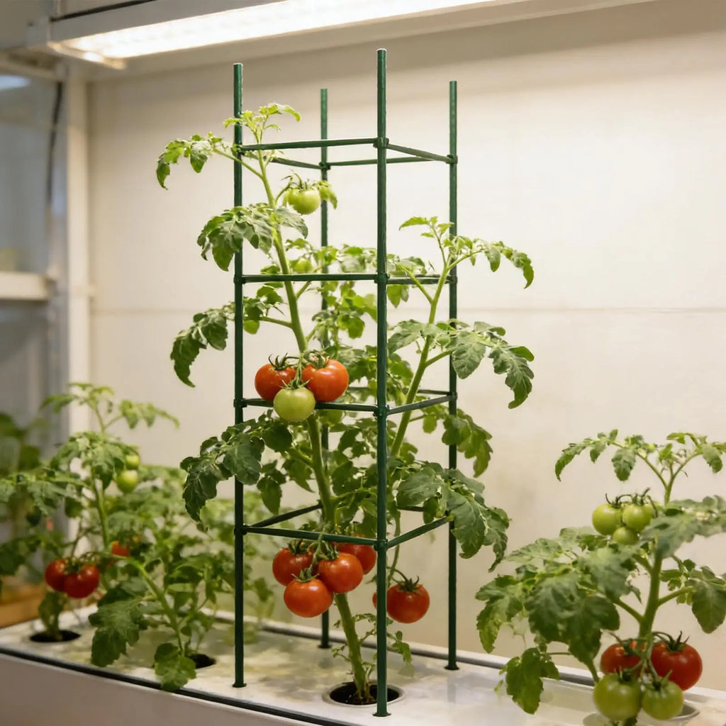 36-Piece Expandable Tomato Cage Plant Stakes & Climbing Net Plant Support Stakes Axl