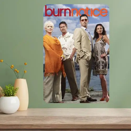Burn Notice TV Show Metal Poster Sign | Retro Aluminum Wall Art Metal Wall Sign Axl aluminum sign aluminum 40x30cm