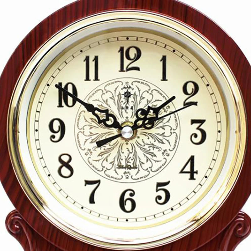 Nordic Retro Silent Pendulum Desk Clock – Vintage 8" Table Clock Retro Desk Clock Axl