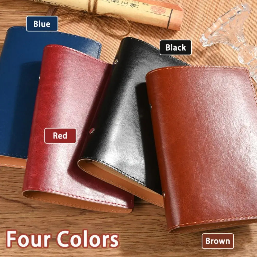 A5/A6 Loose-Leaf PU Leather Notebook – Travel Journal & Diary Loose-Leaf Notebook Axl