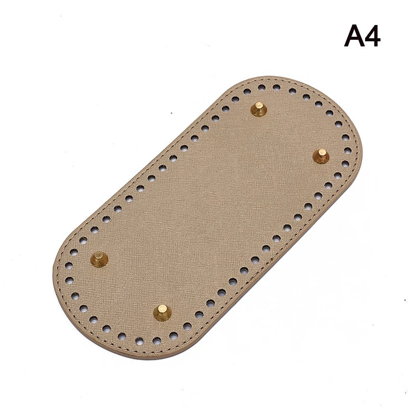 PU Leather Crochet Bag Base 22×10cm | DIY Knitted Bag Bottom Bag Base Insert Axl A4