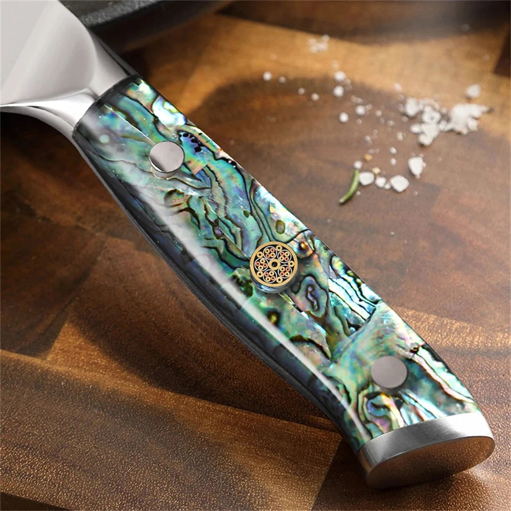 67-Layer Damascus Steel Paring Knife – Sharp Kitchen Blade Damascus Paring Knife Axl