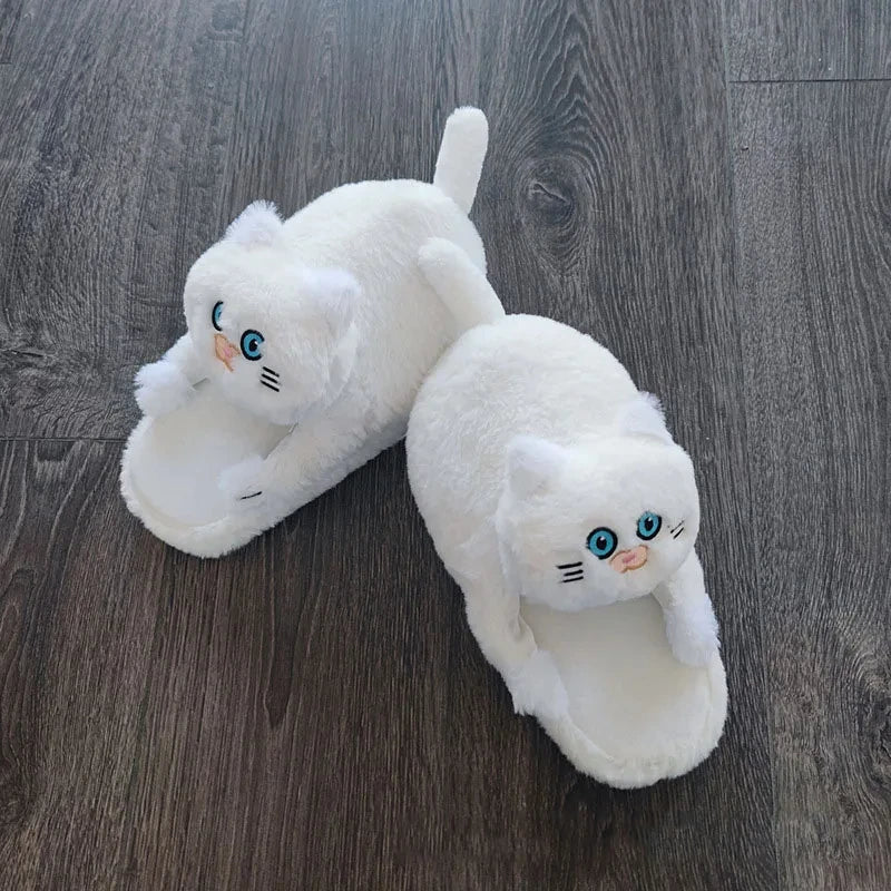 Women's Fluffy Fur Slippers – Warm Cosy Indoor House Shoes Fluffy House Slippers Axl