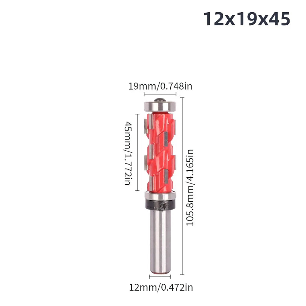 12mm Spiral Router Bit with Bearing – Wood Trimming Milling Cutter Spiral Router Bit Axl 12x19x45 China Mainland