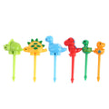 6-Piece Dinosaur Mini Fruit Forks – Bento Box Food Picks Fruit Fork Set Axl Multicolor