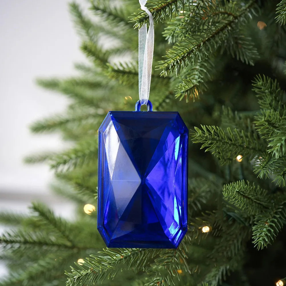 Multicolor Christmas Gemstone Drop Pendant | Xmas Tree Ornament Christmas Tree Ornament Axl Blue
