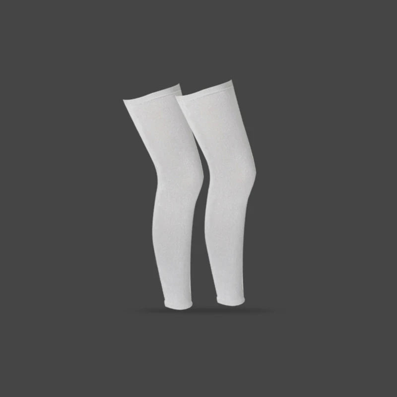 2-Pack Full Leg Compression Sleeves – Men & Women, One Size Compression Leg Sleeves Axl gray free size