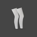 2-Pack Full Leg Compression Sleeves – Men & Women, One Size Compression Leg Sleeves Axl gray free size