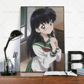 Inuyasha Kagome Anime Poster – Waterproof Self-Adhesive Wall Sticker Anime Wall Poster Axl z1 10x15cm No Frame