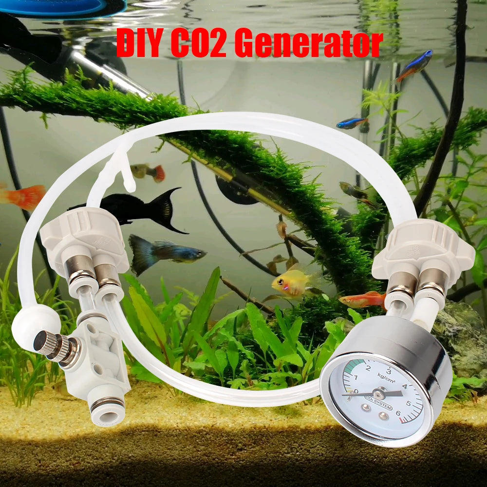 DIY CO2 Generator Kit for Aquarium – Planted Tank CO2 Diffuser Aquarium CO2 Kit Axl
