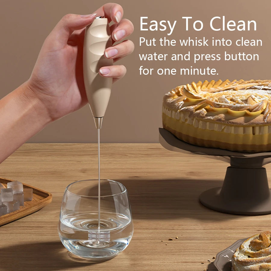 Handheld Milk Frother – Mini Foam Maker for Coffee & Lattes Handheld Milk Frother Axl