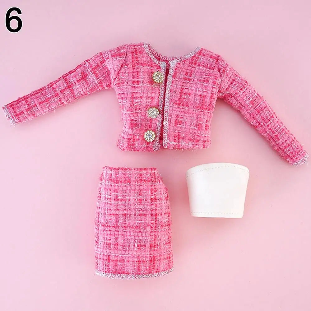 1/6 Doll Winter Outfit – Elegant Coat & Skirt Set for 29–32cm Doll Clothing Set Axl 6