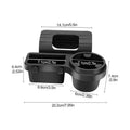 4-in-1 Car Door Window Hanging Storage Rack & Cup Holder Car Door Organizer Axl Black
