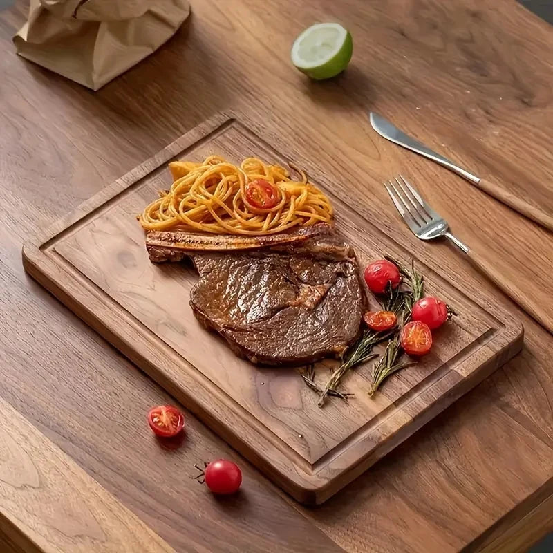 Beech & Walnut Wood Cutting Board – Butcher Block Chopping Board Wood Cutting Board Axl