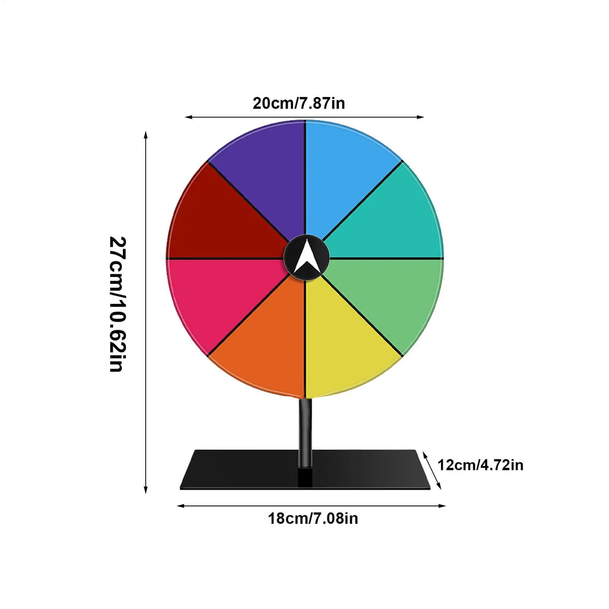 Erasable Acrylic Prize Wheel – Spin Game for Events & Parties Prize Spin Wheel Axl