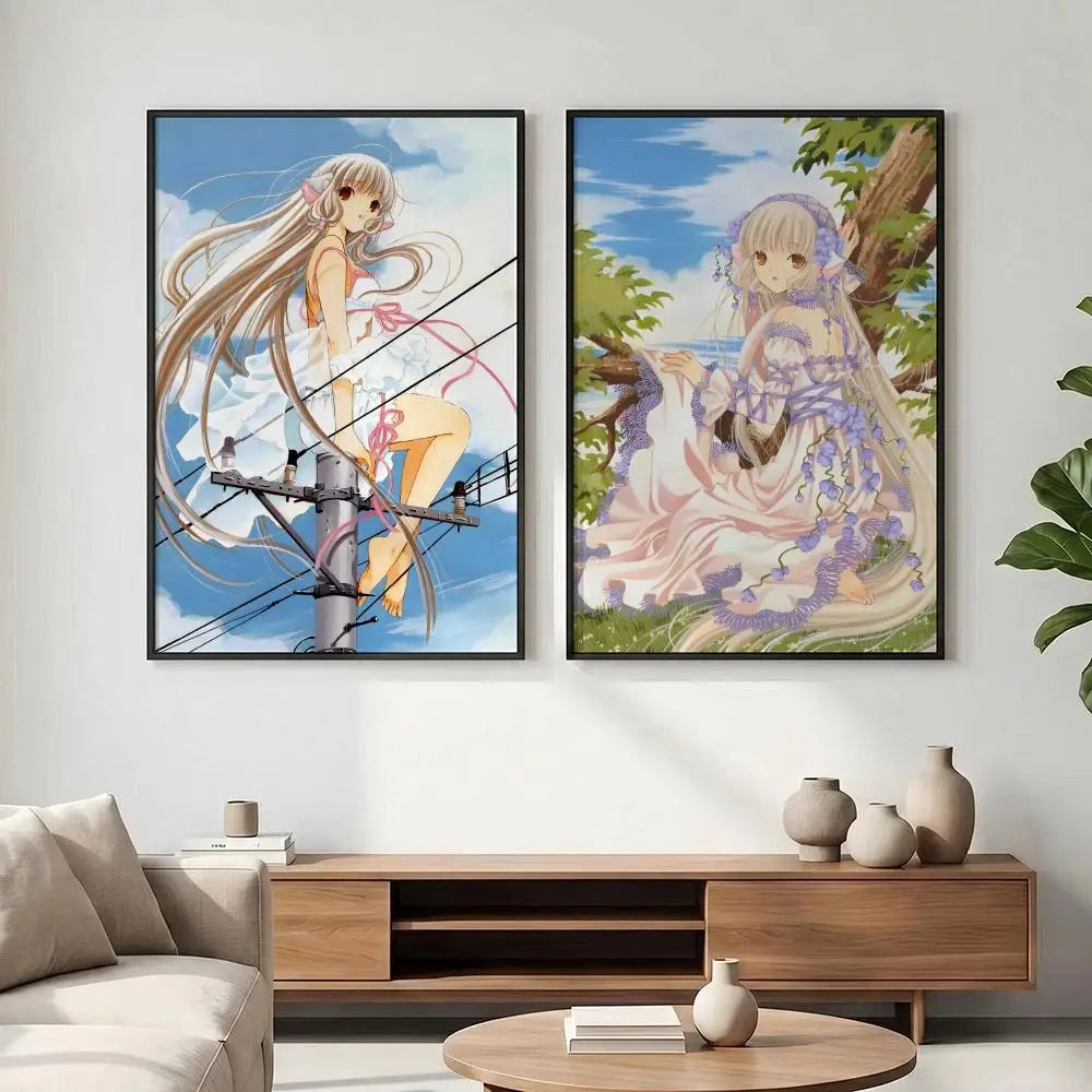 Chobits Anime Poster – HD Art Waterproof Self-Adhesive Wall Decor Anime Wall Poster Axl