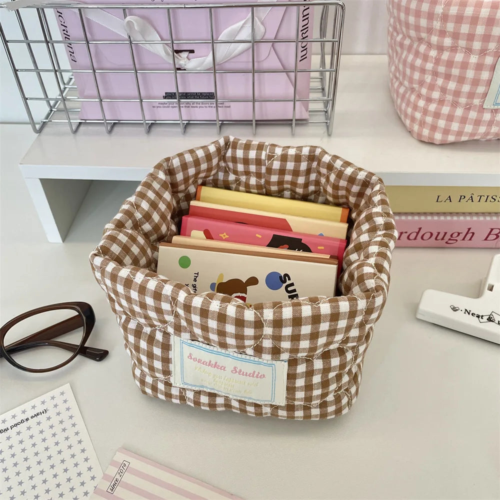 Fabric Storage Basket – Decorative Open-Top Shelf Organizer Fabric Storage Basket Axl
