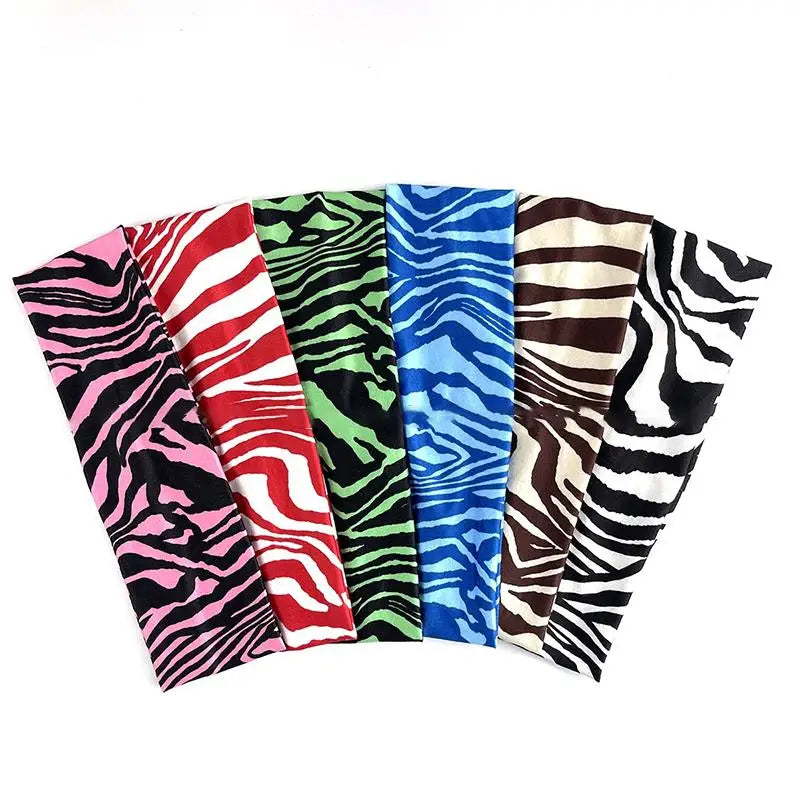 Women's Zebra Print Sports Hairband – Retro Animal Print Sports Hairband Axl
