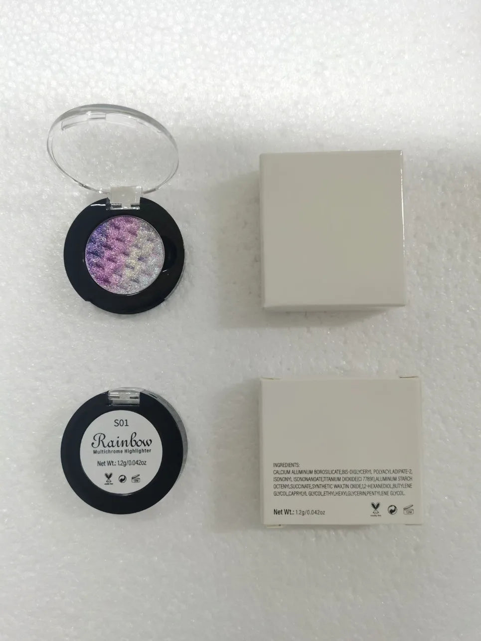 26mm Chameleon Rainbow Eyeshadow Palette | Vegan Wholesale Eyeshadow Palette Axl
