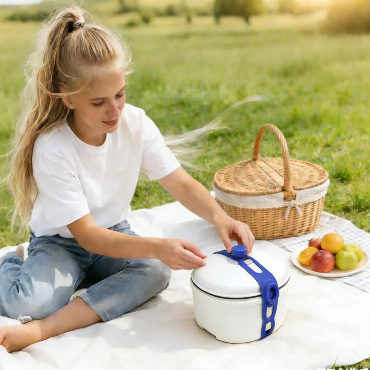Silicone Pot Lid Strap – Reusable Self-Locking Latch Tie Silicone Lid Strap Axl