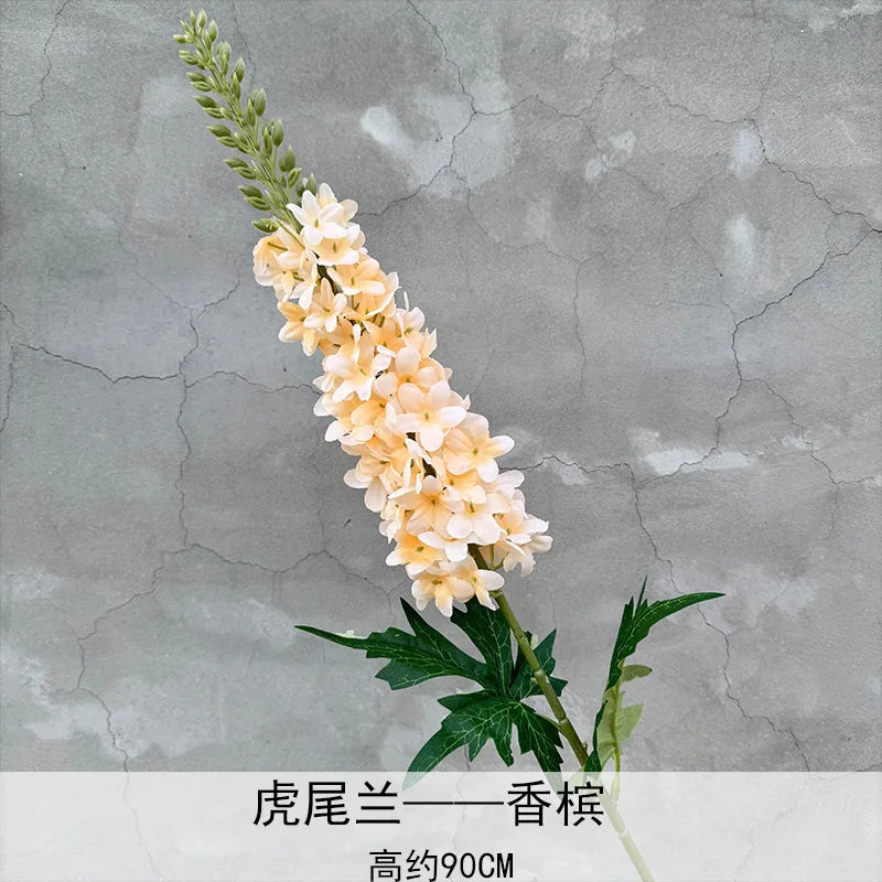 Artificial Delphinium Silk Hyacinth Larkspur 90cm Faux Flower Stem Artificial Flower Stem Axl cham