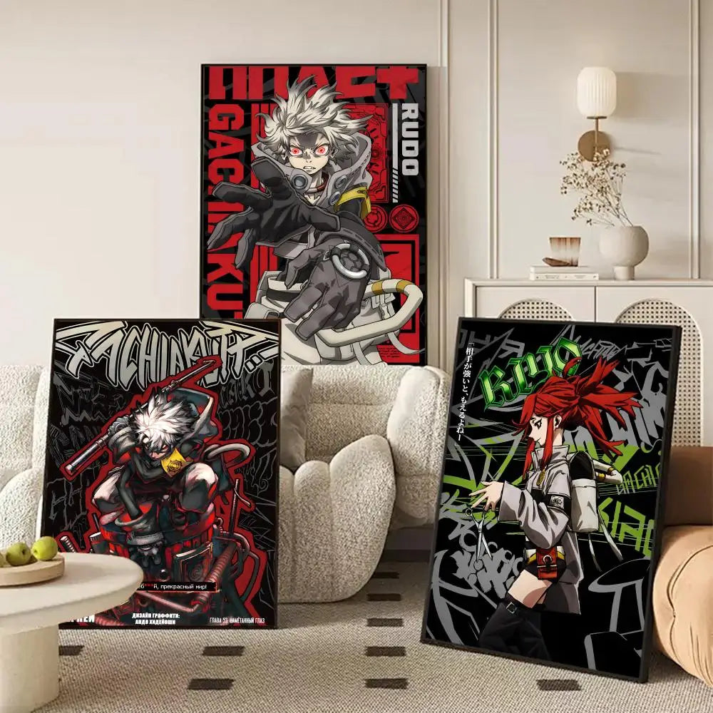 Gachiakuta Anime Canvas Poster | Frameless Wall Art Decor Canvas Wall Art Axl