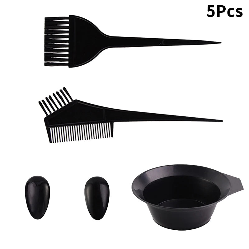 Hair Coloring Kit – Dye Comb, Bowl, Brush & Clips | 5/7/9 Pc Hair Coloring Kit Axl 5Pcs