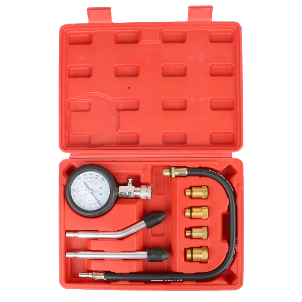 Engine Compression Tester Kit 0-300 PSI | M10 M12 M14 M18 Compression Tester Kit Axl
