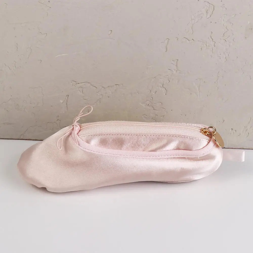 Ballet Shoes Pencil Case & Satin Makeup Bag – Large Organizer Pencil Case & Makeup Bag Axl