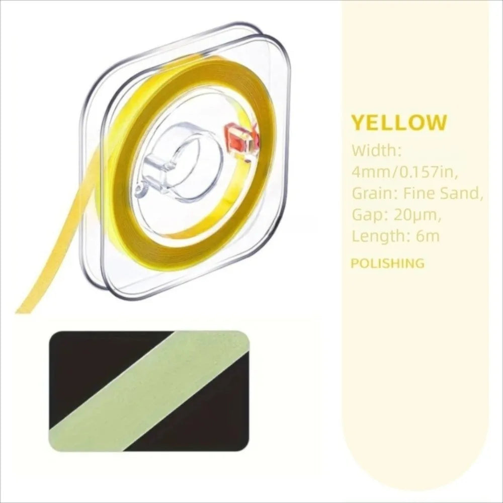 Dental Polishing Strips – Color-Coded Tooth Finishing Roll Dental Polishing Strips Axl yellow 20um