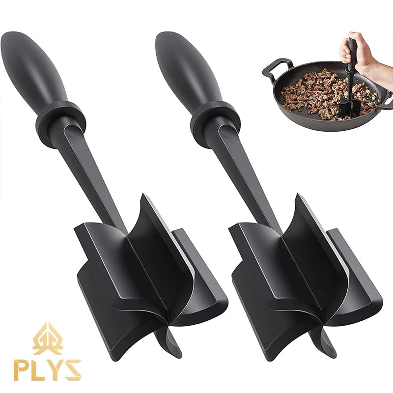 Silicone Meat Chopper & Ground Beef Masher | 1 or 2 Pack Meat Chopper Tool Axl