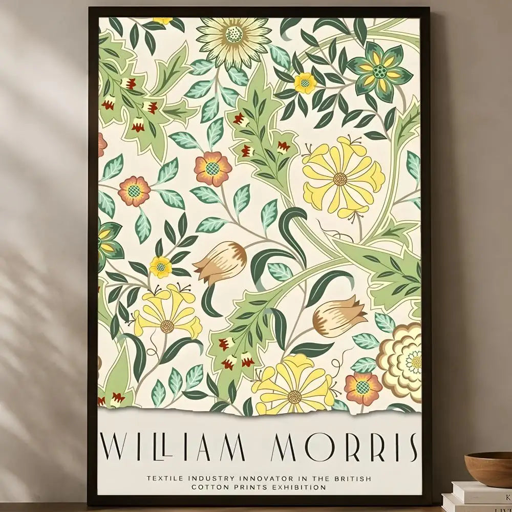 William Morris Self-Stick HD PVC Wall Art Poster | Waterproof