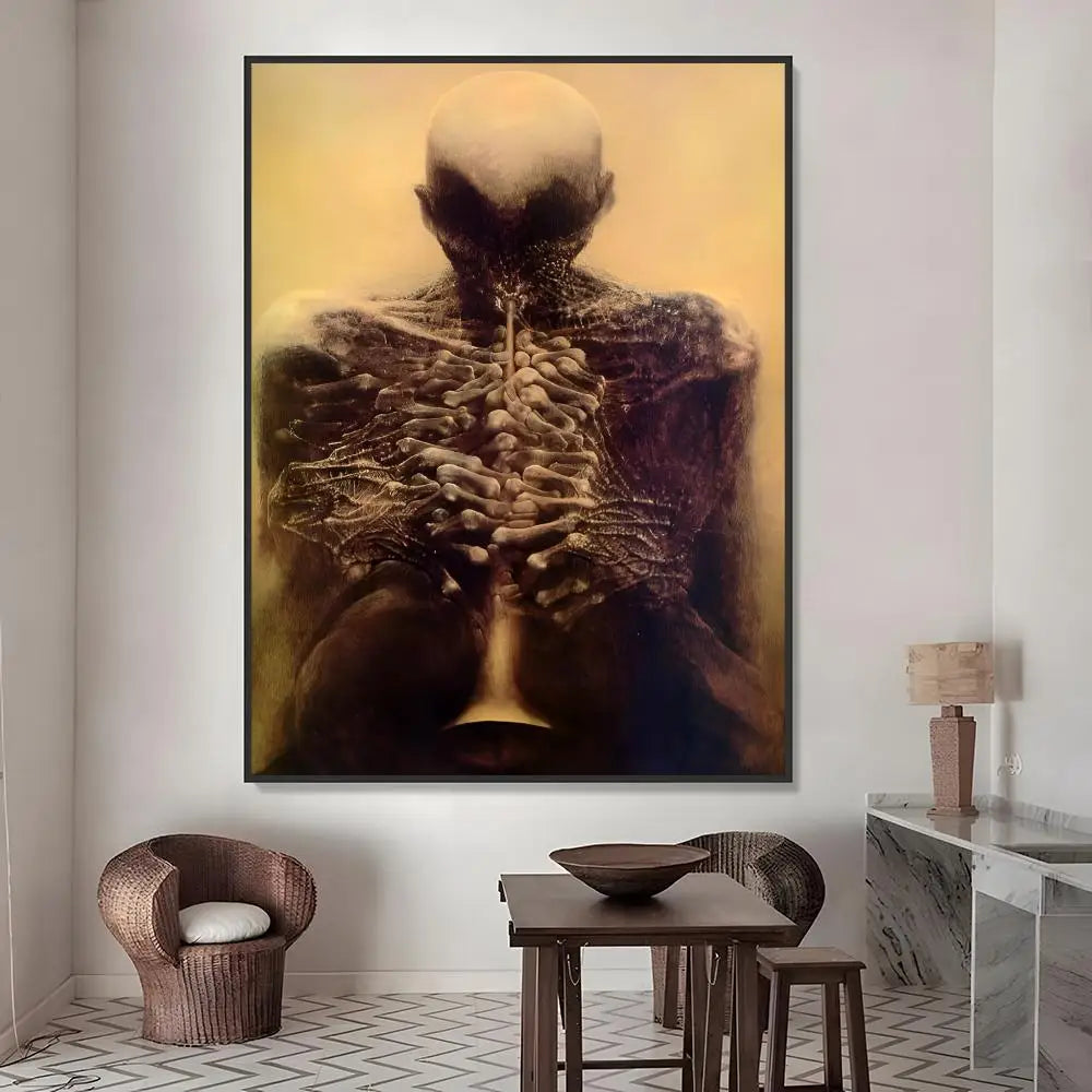 Zdzisław Beksiński Art Stickers – HD Waterproof Wall Decor Art Wall Stickers Axl