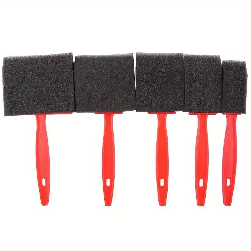 5-Piece Foam Sponge Paint Brush Set – Kids DIY Craft Art Tools Foam Sponge Brush Set Axl