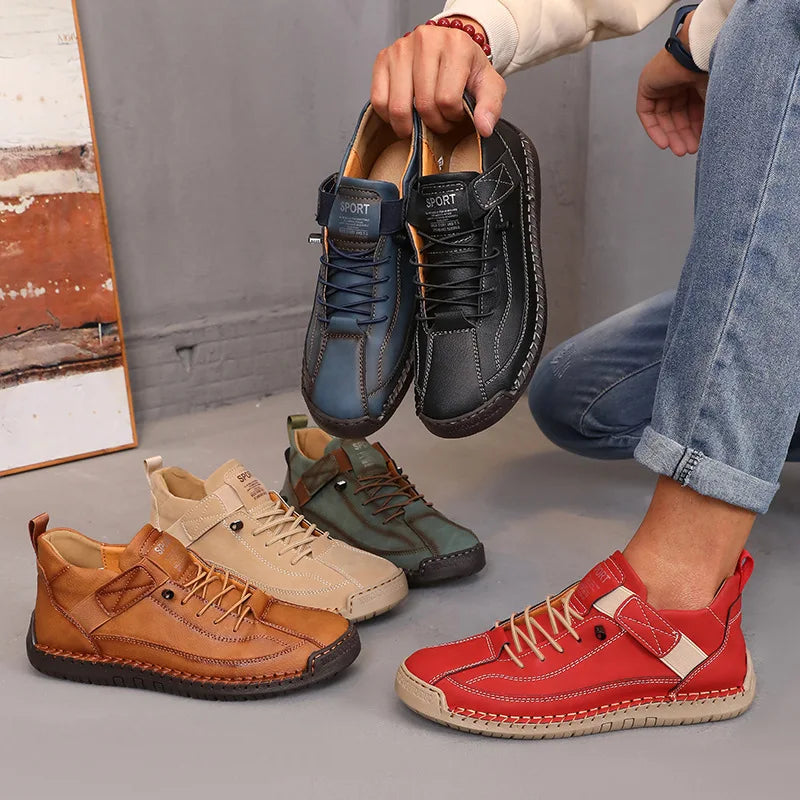 Women's Mid-Top Retro British Style Boots – Soft Sole Loafers Mid-Top Women's Boots Axl