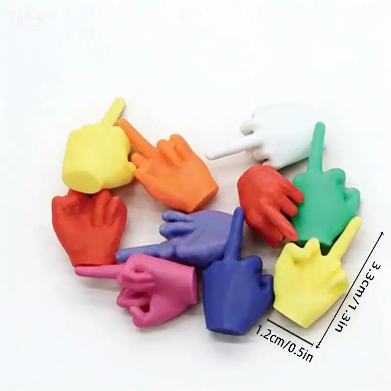 3D Finger Gesture Figurines – 10/20 Pcs Mini Desk Decor Desktop Figurine Set Axl