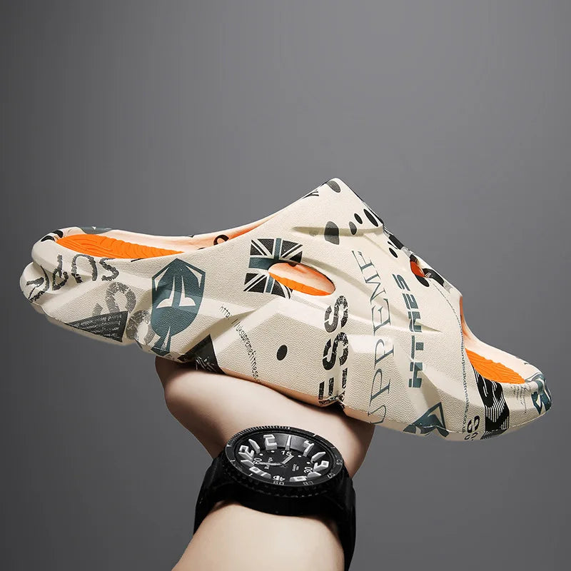 YBQJOO Men's Anti-Slip Beach Slippers | Outdoor Casual Shoes Men's Beach Slippers Axl