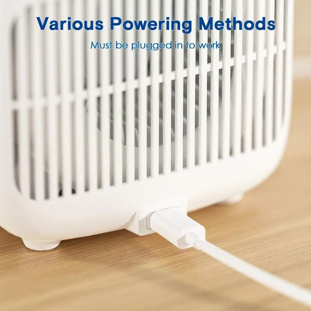 LED Bladeless Desk Fan 11.8" | Touch Control Quiet Table Fan Bladeless Desk Fan Axl