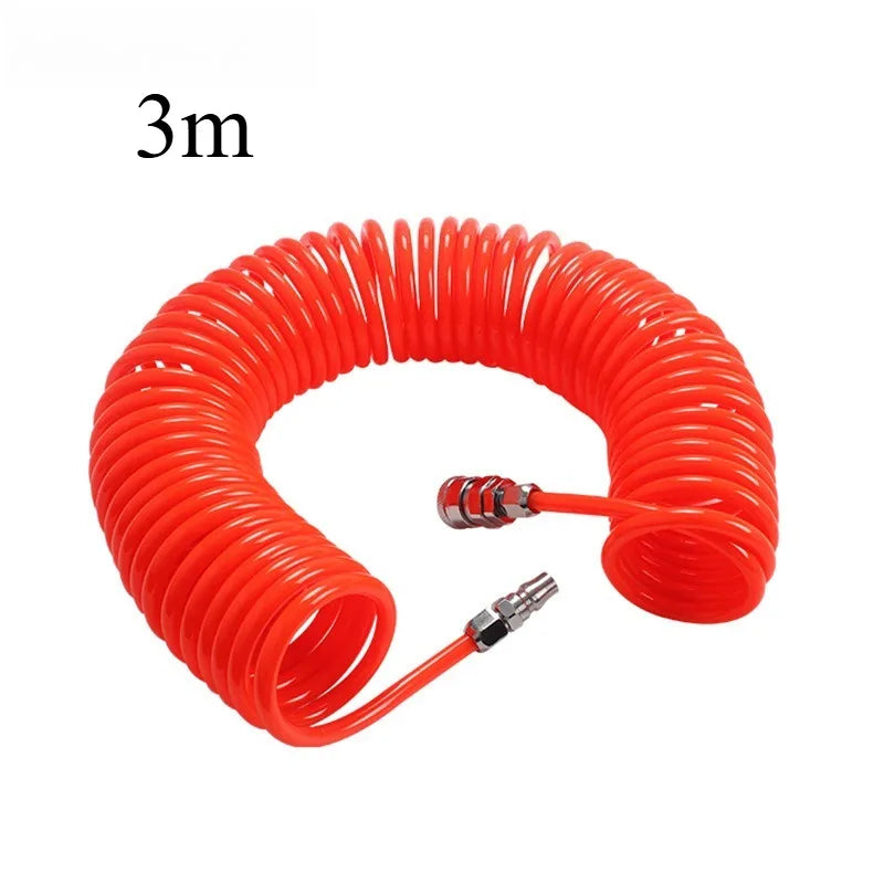 Spiral Pneumatic Air Hose 8×5 with Connector | Compressor Hose Pneumatic Air Hose Axl 3M-1pcs