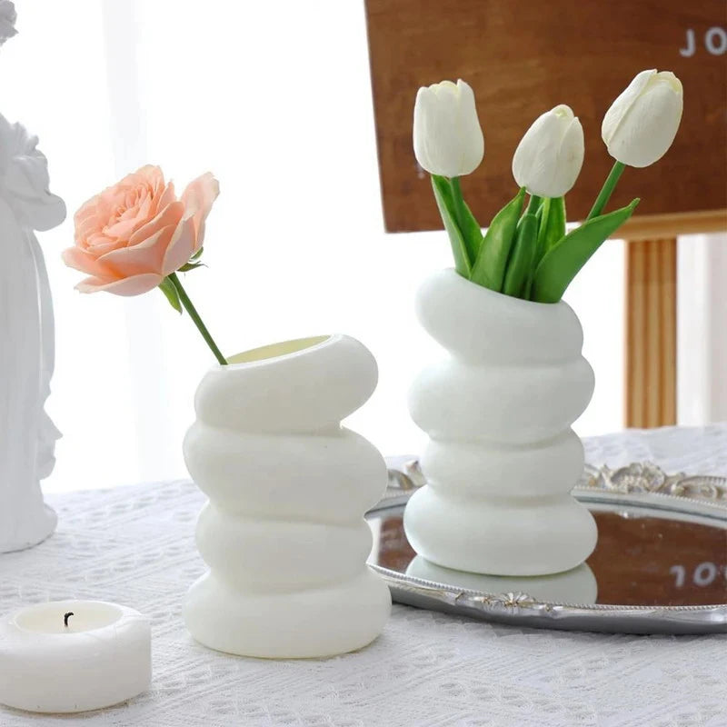 Plastic Spiral Vase – Nordic Creative Flower & Home Decor Decorative Vase Axl