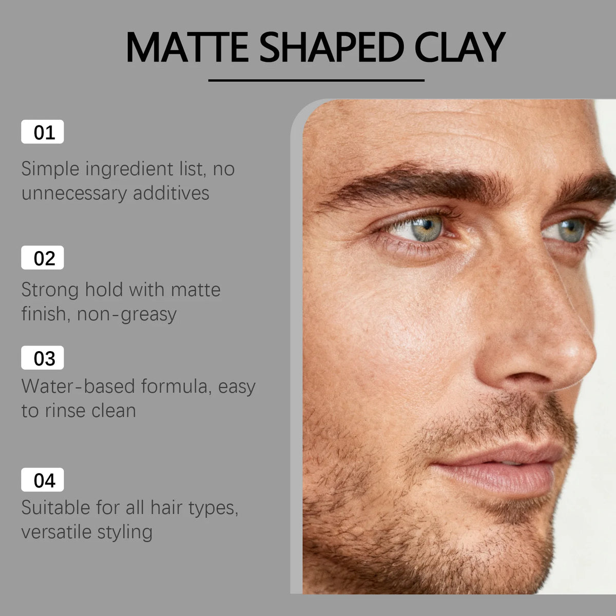 Men's Matte Hair Styling Clay – Strong Hold & Natural Finish 50g Hair Styling Clay Axl