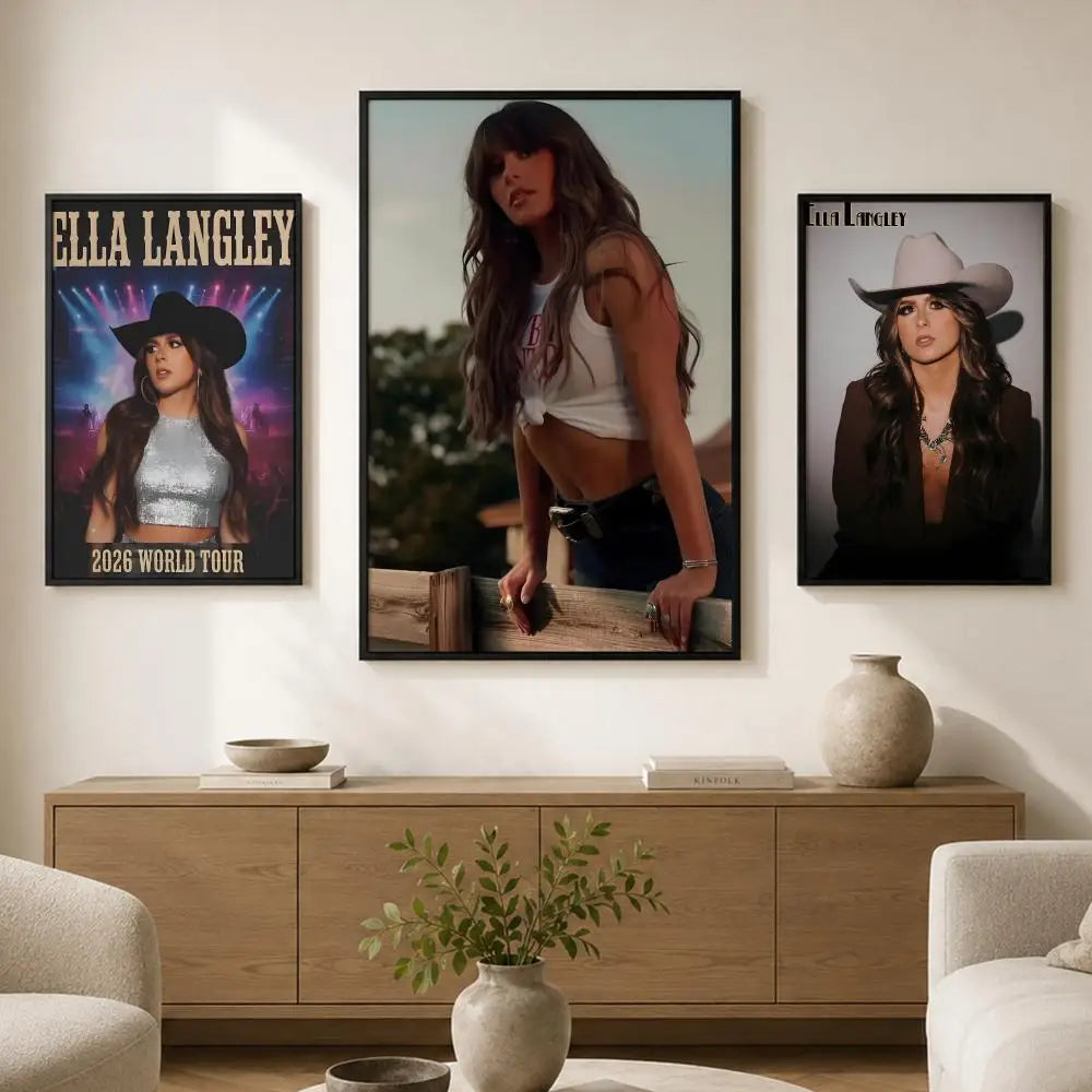 Ella Langley Peel-and-Stick PVC Wall Poster – HD Music Art Wall Art Poster Axl