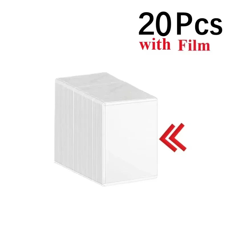 Transparent Kpop Card Holders with Protective Film – 10/20 Pack Card Holder Sleeves Axl vertical-20pcs