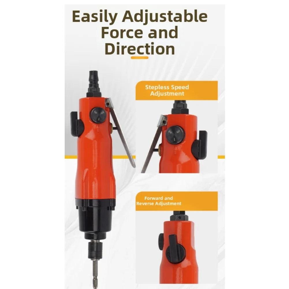 Straight Pneumatic Screwdriver 12000 RPM 40NM 90PSI 1/4" Air Tool Pneumatic Screwdriver Axl