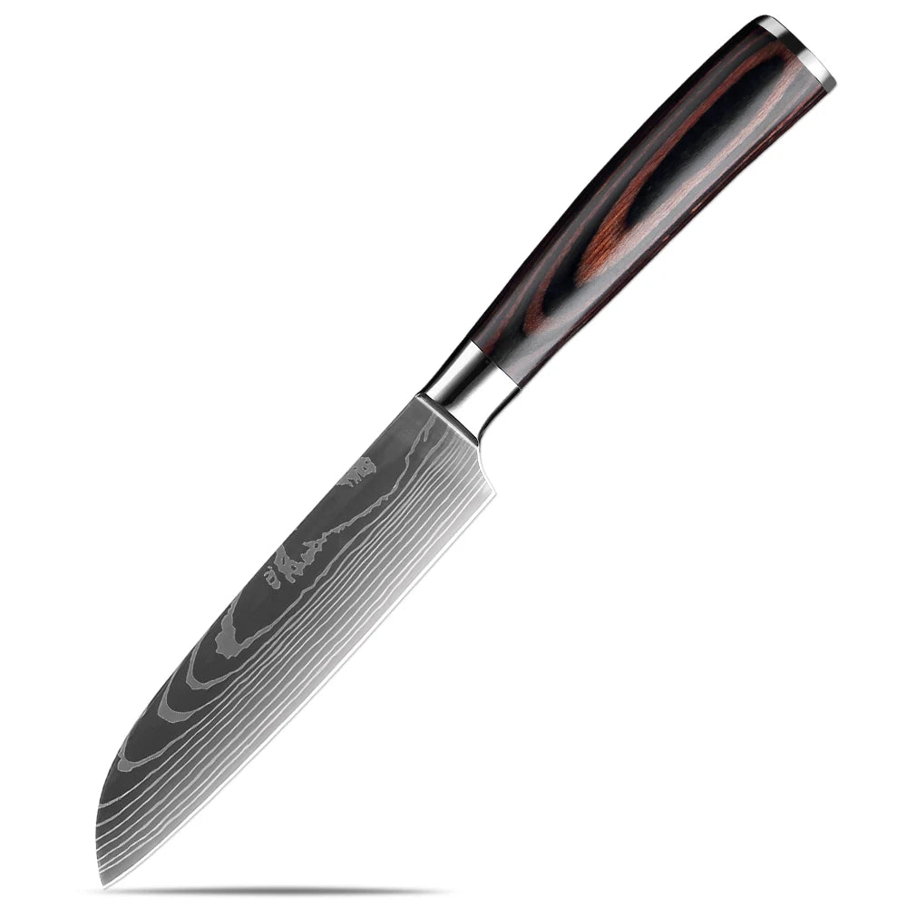 XITUO Damascus Chef Knife Set 1–10 Pcs | Ultra-Sharp Kitchen Knives Chef Knife Set Axl Santoku Knife 1