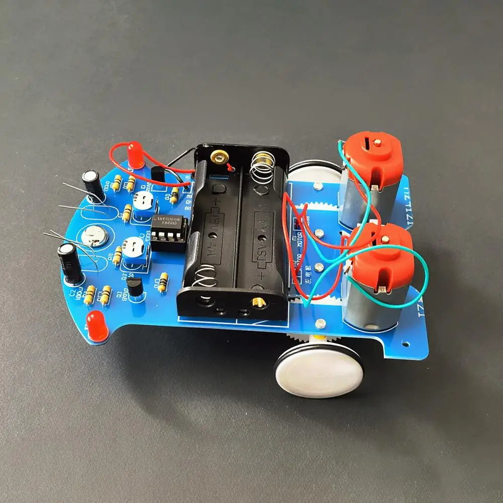LOTHYE D2-5 DIY Line Tracking Smart Robot Car Kit for STEM Robot Car Kit Axl