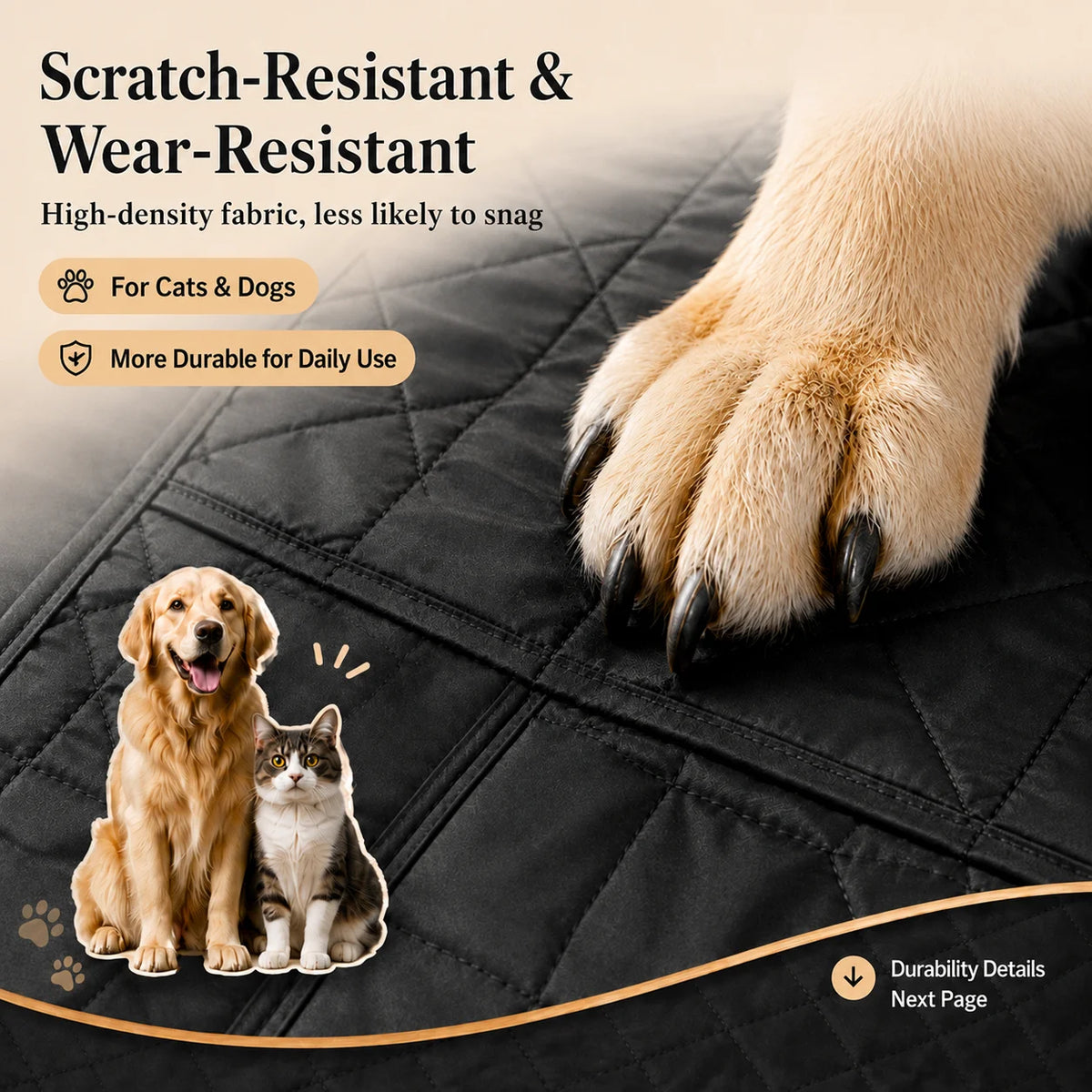 Waterproof Pet Car Seat Cover – Dog & Cat Seat Protector Pet Car Seat Cover Axl