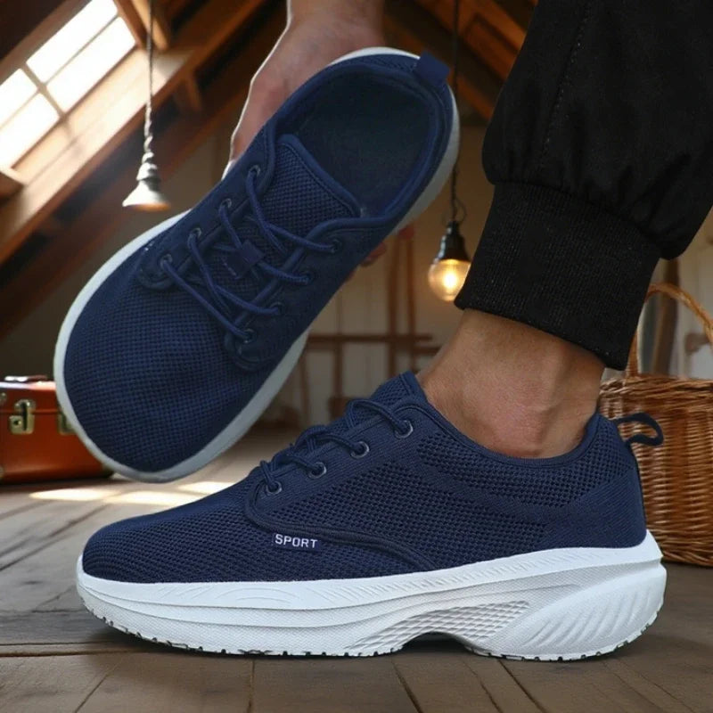 ZULIWAGN Wide Fit Breathable Running Sneakers | Soft Sole Running Sneakers Axl