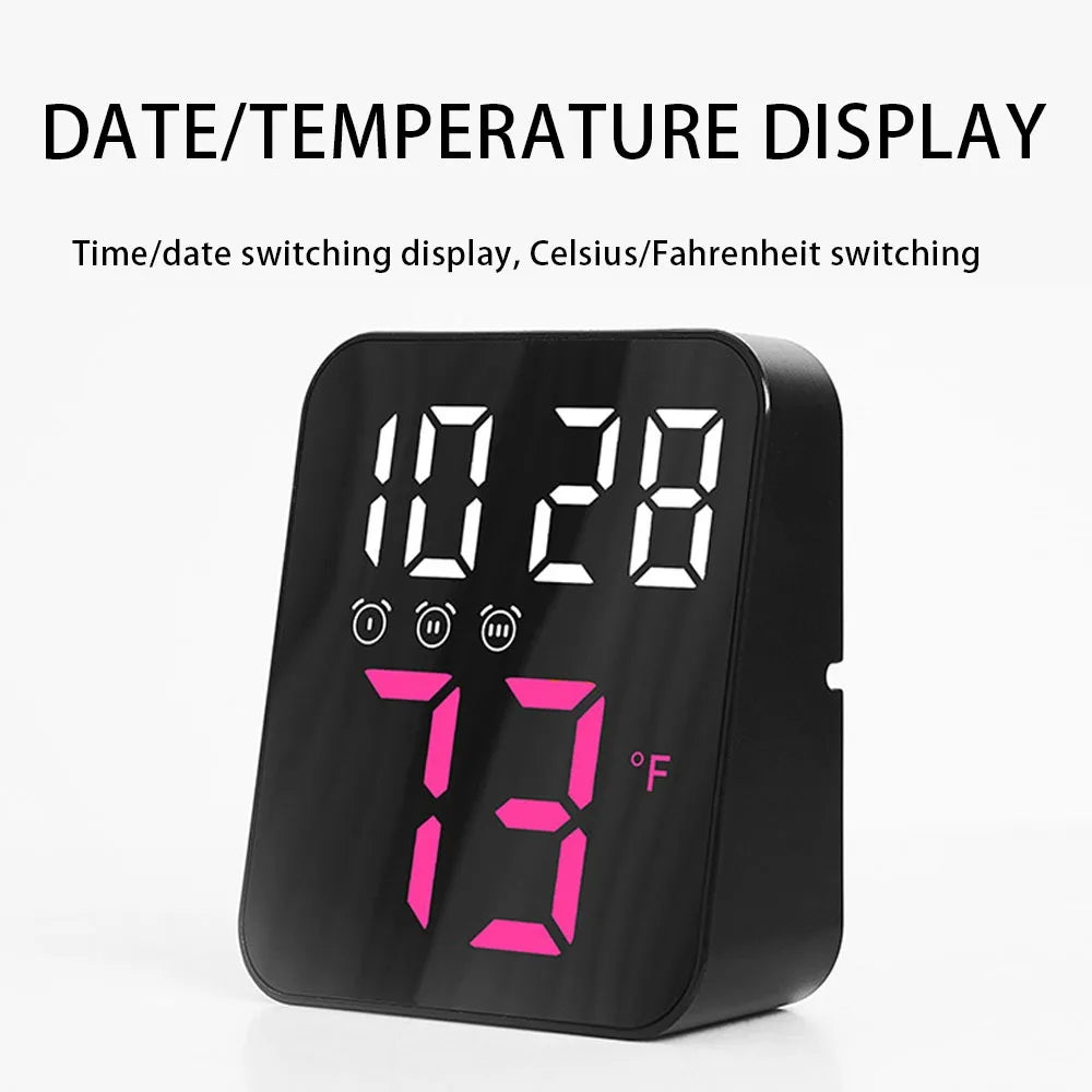 LED Digital Alarm Clock with Temperature Display & Backlight Digital Alarm Clock Axl