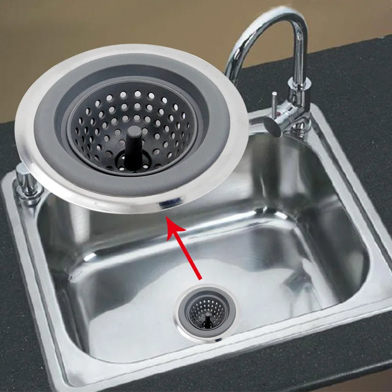 Silicone Sink Strainer – Kitchen & Bathroom Drain Filter Sink Drain Strainer Axl